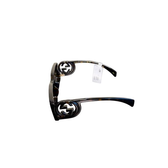 Gucci NWT Rectangular Frame GG Sunglasses in Tortoiseshell - Picture 5 of 10